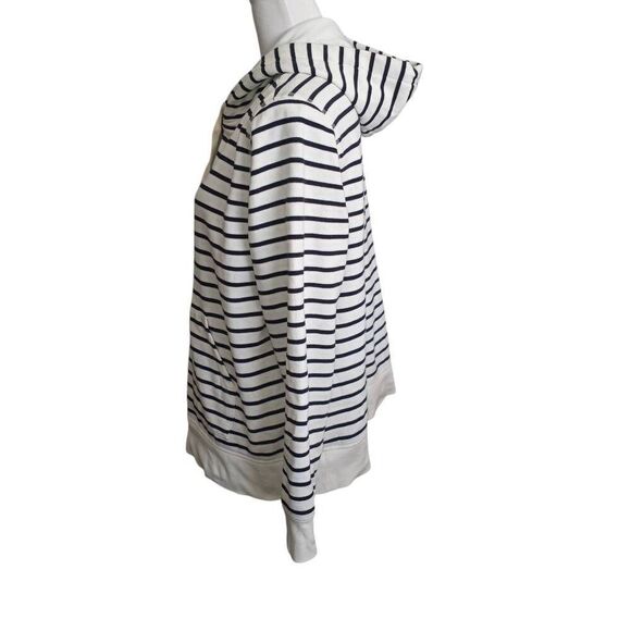 AMAZON ESSENTIALS BLACK & WHITE STRIPE HOODIE SZ.XL GUC - Picture 3 of 8